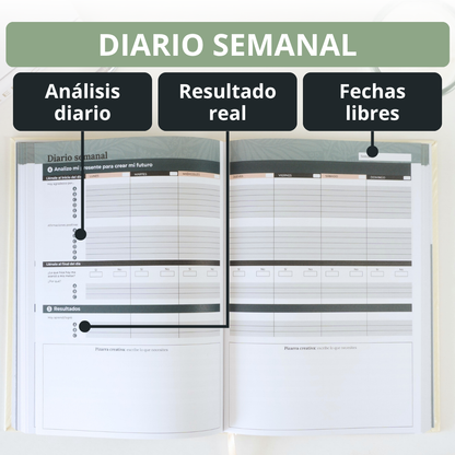 Diario y planificador para lograr tus metas